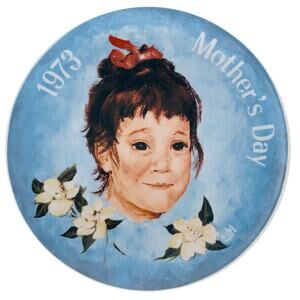 All American Girl Plate Mothers Day 1973 Girls Of The Nation Series #53 of 1500
